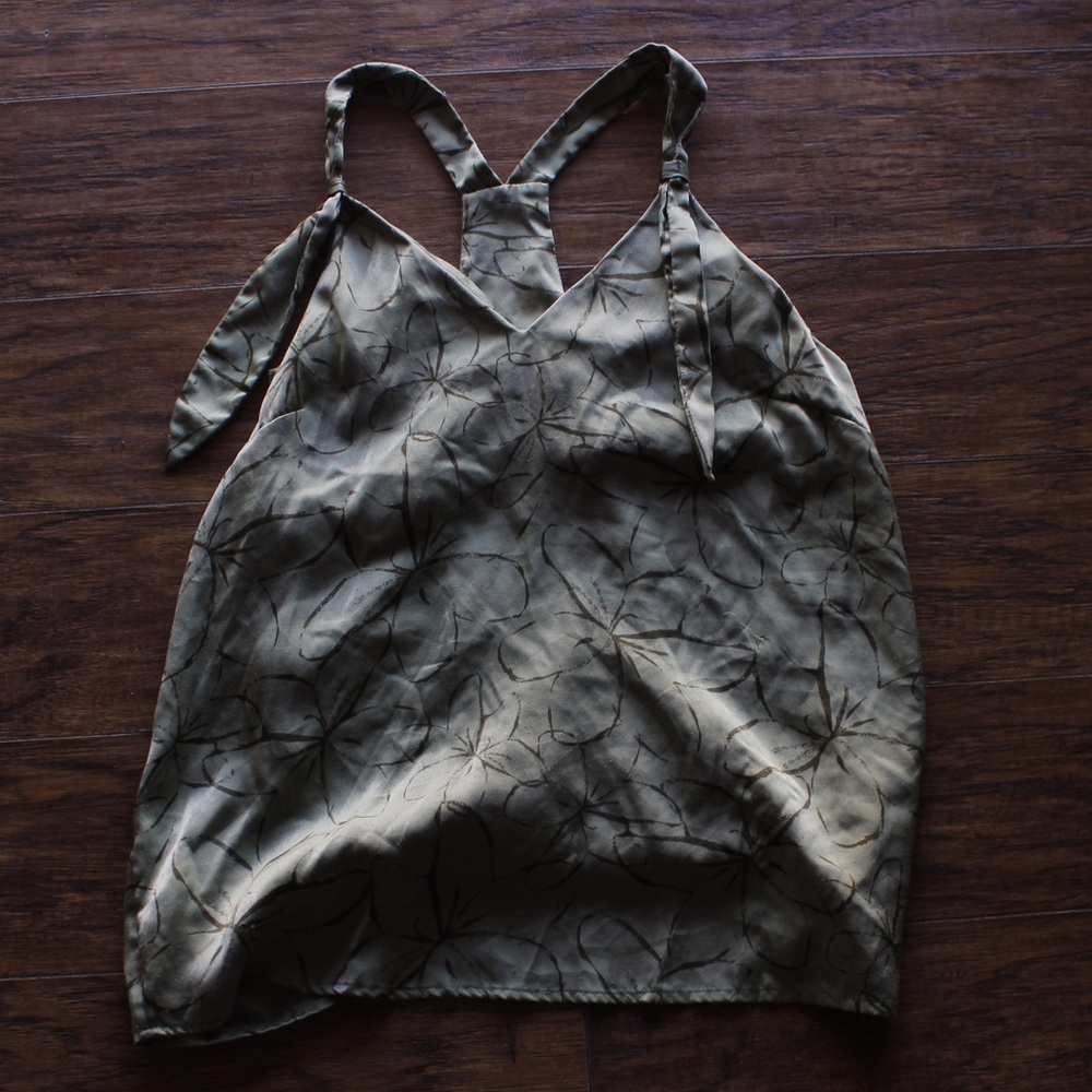 Massimo green tank top